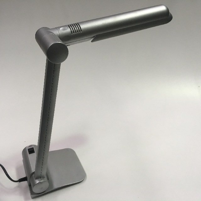 LAMP, Desk Light Fluro - Silver (Clamp)